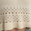 Summer Handmade Style Cream Pointelle Crochet Ruffle Hem Crop Knit Vest - Midriff Top