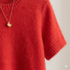 Gemini_Generated_Image_xtjb95xtjb95xtjb (1) Vibrant Red Fuzzy Short-Sleeved Sweater - Cozy Angora Knit Style, Chic Summer Wool Top