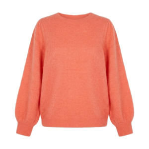 Gemini_Generated_Image_yd2z1pyd2z1pyd2z Coral Dreams: Cozy Coral Orange Mohair Lantern Sleeve Sweater